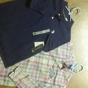 Boys Polo & Dress Shirts SIZE 8